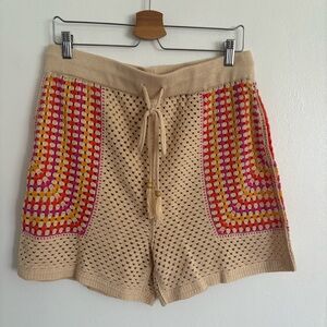 NWOT House of Harlow 1960 Crochet Bermuda Shorts Large